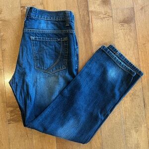 Paper Denim & Cloth Men's Straight Jeans in Dark Blue Size 34 x 30